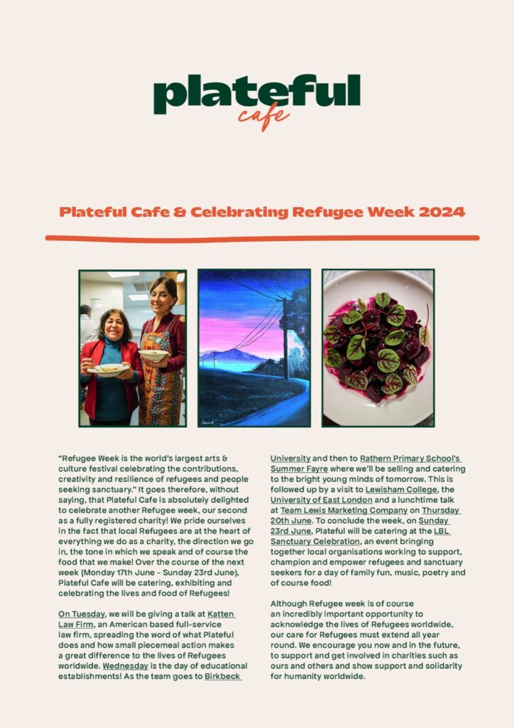 Refugee week poster