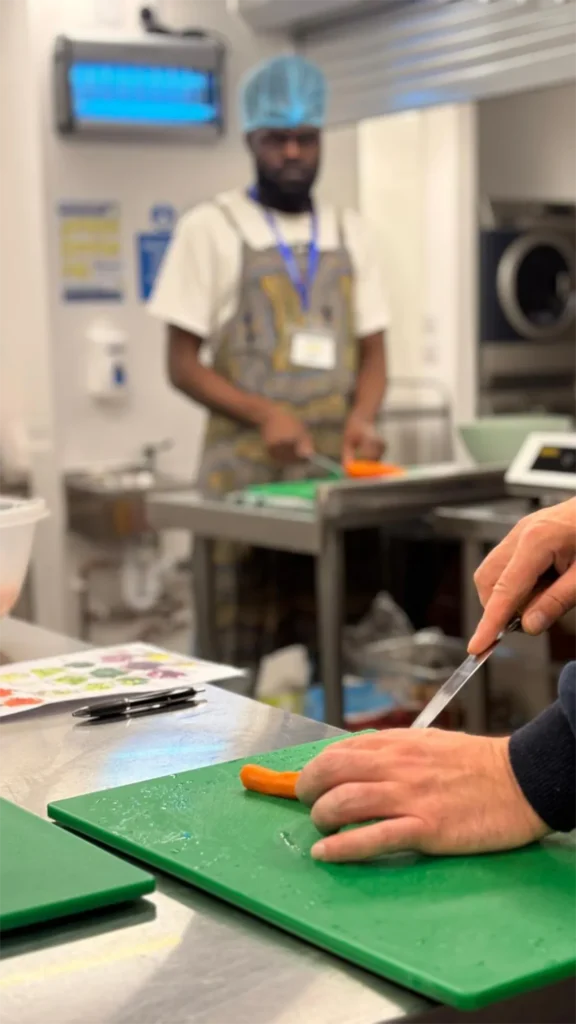 Hand hopping carrots