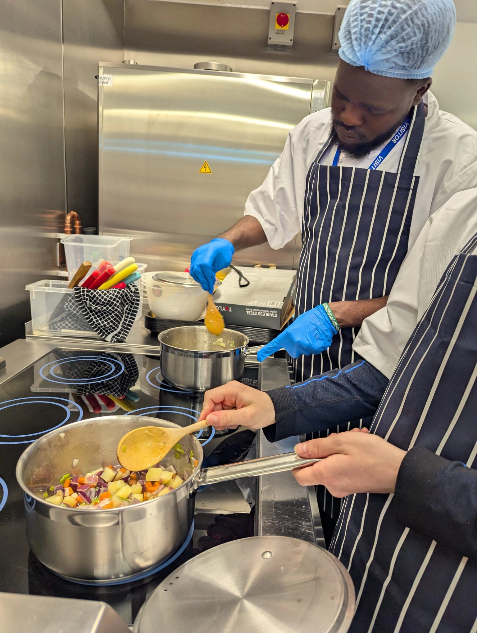Plateful Cafe students cooking