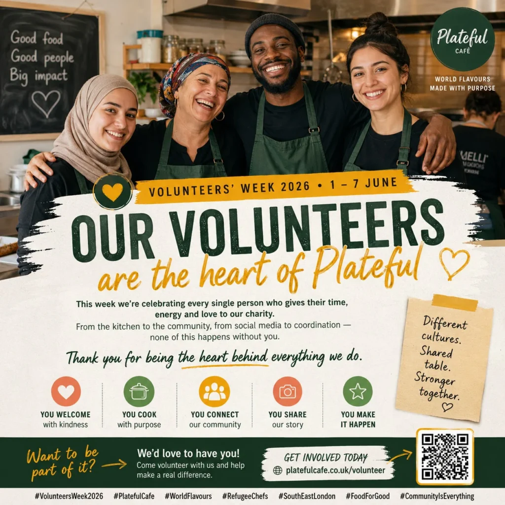Plateful Cafe celebrating Volunteer Week 2026
