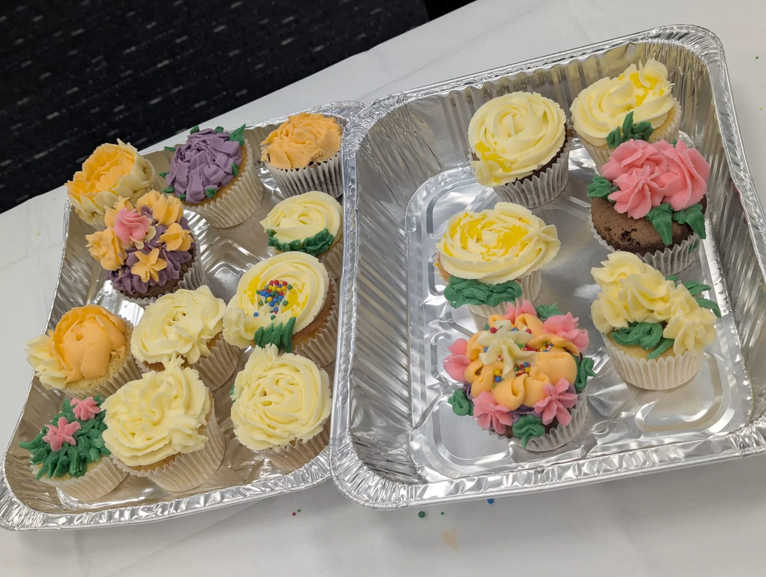 Trays of Cupcakes