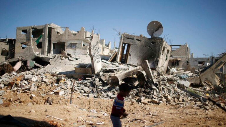 Rubble in Syria